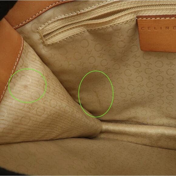 💎✨Beautiful✨💎Authentic CELINE C Macadam Suede Leather Tote Bag Hand Bag - Picture 11 of 15